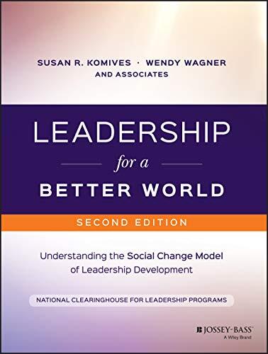 Image of the textbook "Leadership for a Better World"