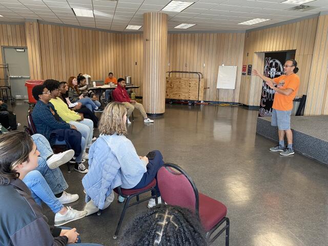 Group discussion with Native American speaker