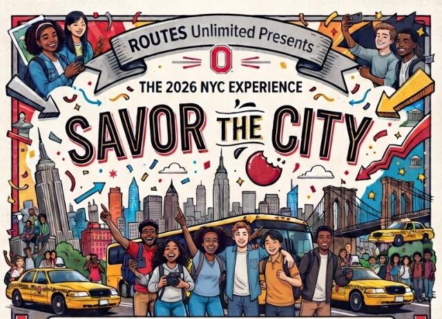 Flyer advertising the upcoming NYC experience from December 17-22, 2026